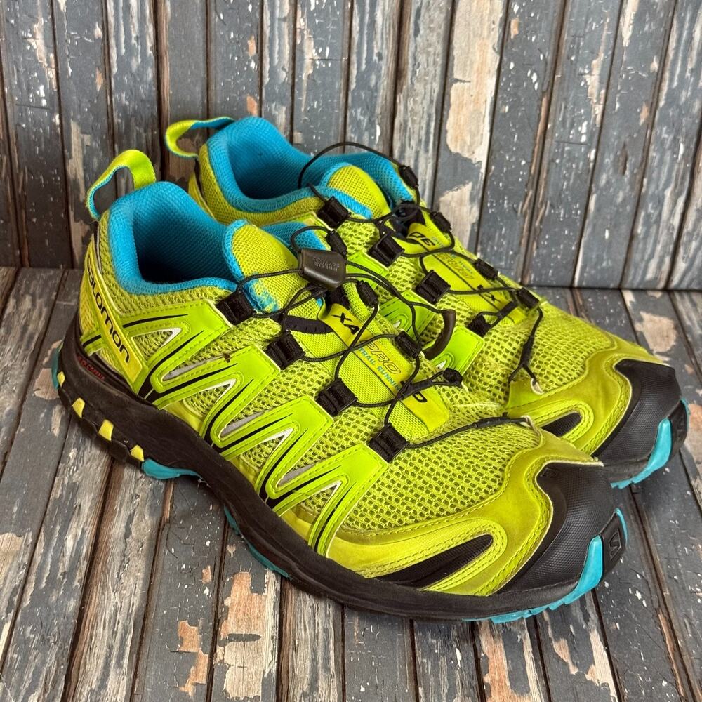 Salomon XA Pro 3D Tail Running Shoes Mens 8.5 Green Comfort Cushioned